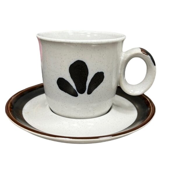 Noritake Stoneware RIVIERA Made in Japan Tea Coffee Cup and Saucer - Picture 1 of 8